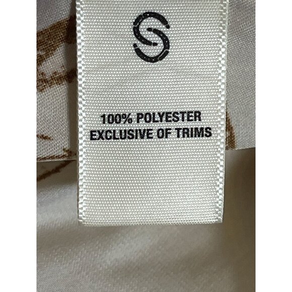 Retro Western Cowgirl Shirt Tan L Country Farm Classic Chic Concert Preppy 80s - Picture 8 of 13